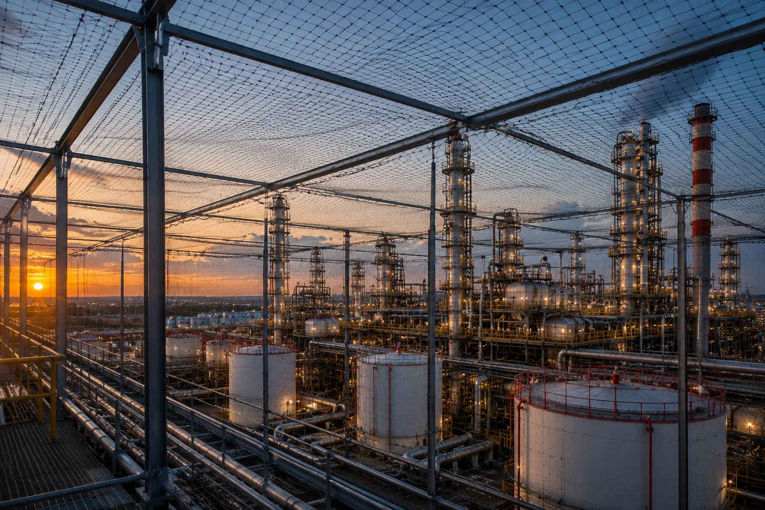 Антидроновая защита НПЗ и нефтеперерабатывающих заводов